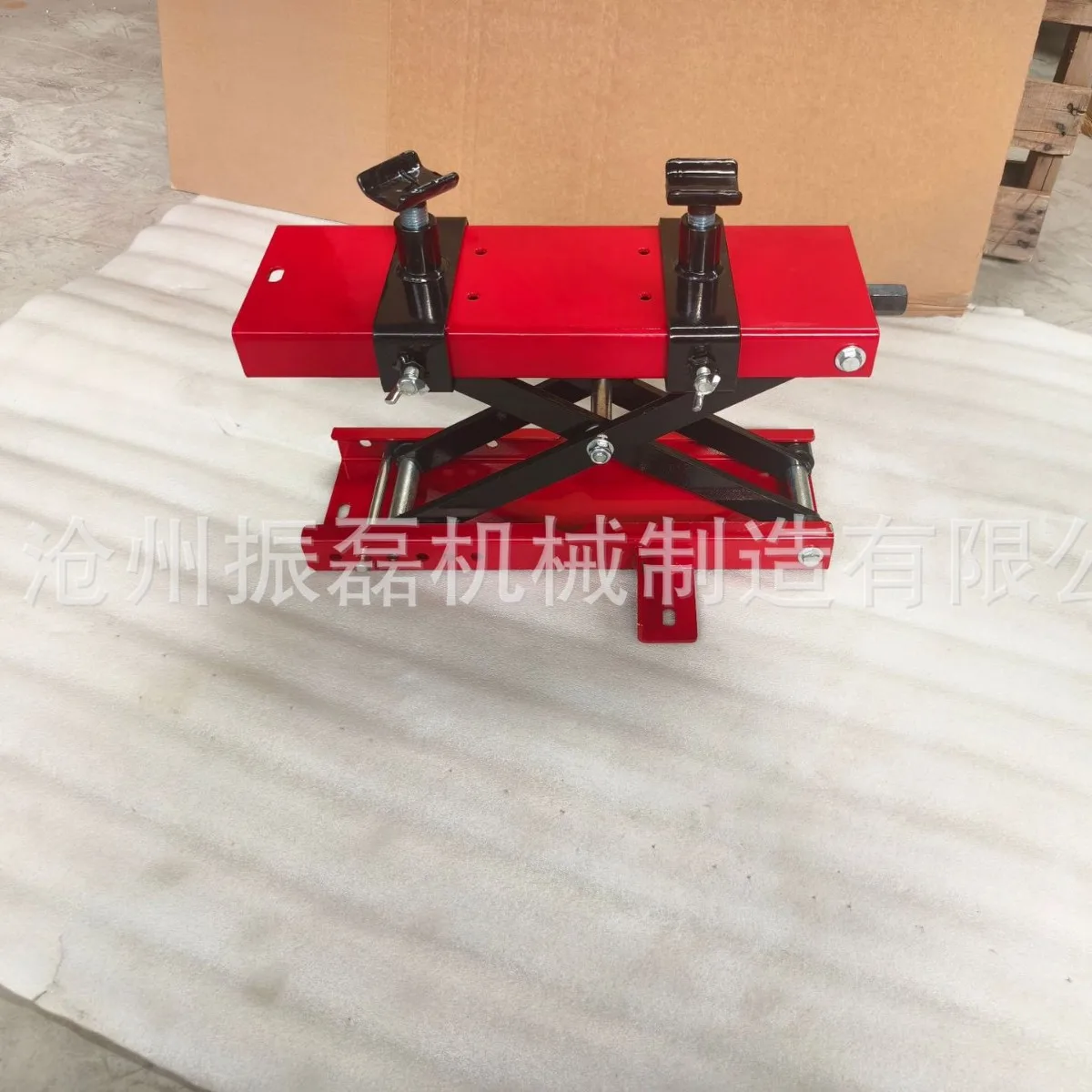 Motorcycle Lift Platform Repair Stand 36x23cm Deck Height 8cm to 34cm 11kg Portable Jack for Scooter Garage Workshop Maintenance