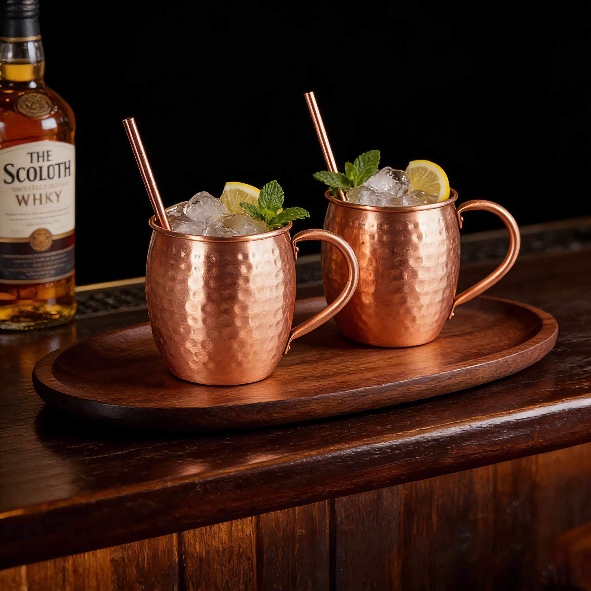 350ML 12oz 100% Copper Moscow Mule Mug Durable Coppery Beer Mug Coffee Mug Milk Cup Pure Copper Cocktail Whiskey Glass Drinkware