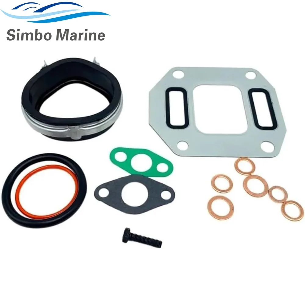 New Turbo Gasket Kit Connection For Volvo Penta Diesel 31 32 41 42 43 44 876108 876312 3582563 3583787 876530 876104 3583786