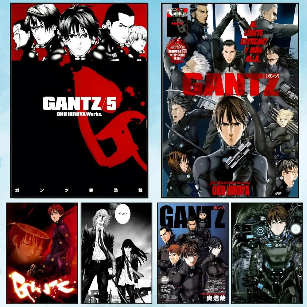 

Japan Anime Gantz Painting Calligraphy Canvas Poster: Crease Free Waterproof Durable All Space Wall Decor