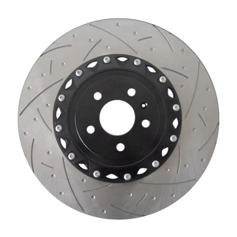 Perforated Slotted Floating Brake Discs Kit for Audi A4 S4 RS3