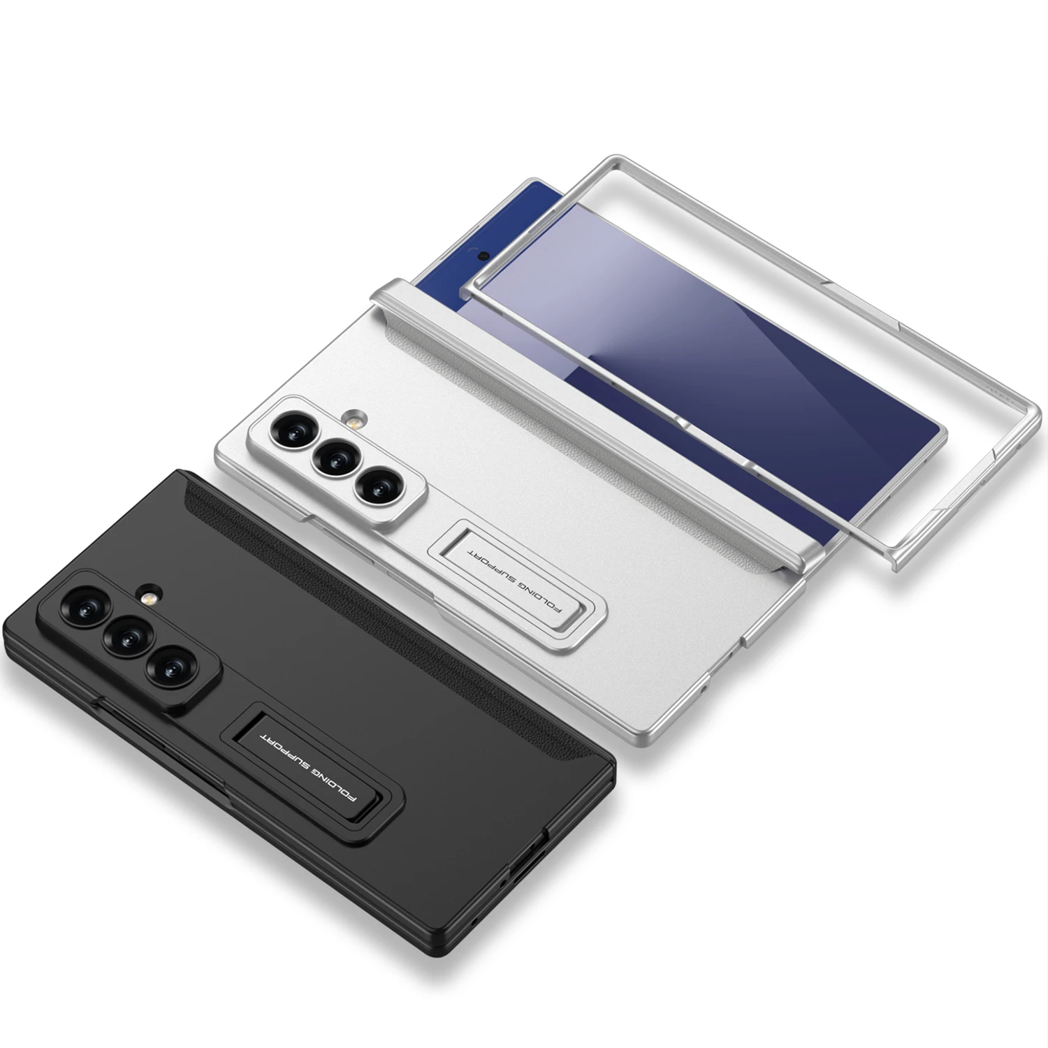 Magnetyczne etui z zawiasem All-inclusive do Samsung Galaxy Z Fold 7 6 Ultracienkie, odporne na wstrząsy etui z matową podstawką do etui Samsung Z Fold7 — zdjęcie produktu 5