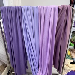 Fondali in tessuto elastico viola Decorazione per festa di nozze Tenda per indumenti Drappeggio fatto a mano Materiale per cucire elasticizzato fai-da-te Fodera per abiti