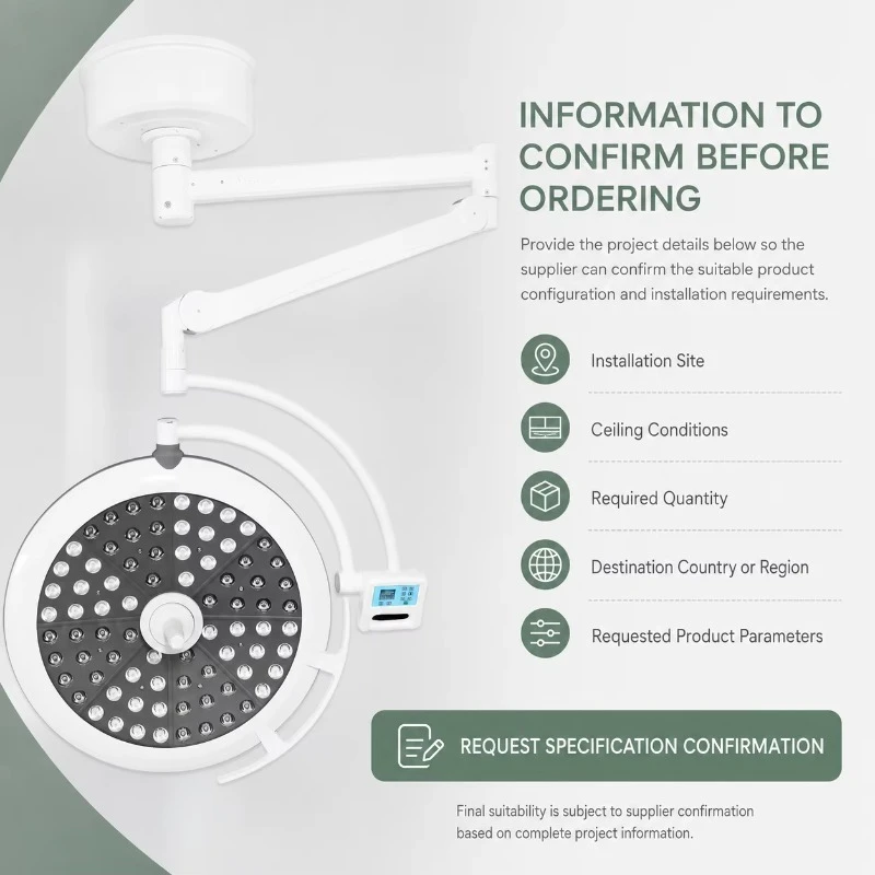 Professional grade CRI 98 LED operating light, high color rendering shadowless surgical light, suitable for operating rooms