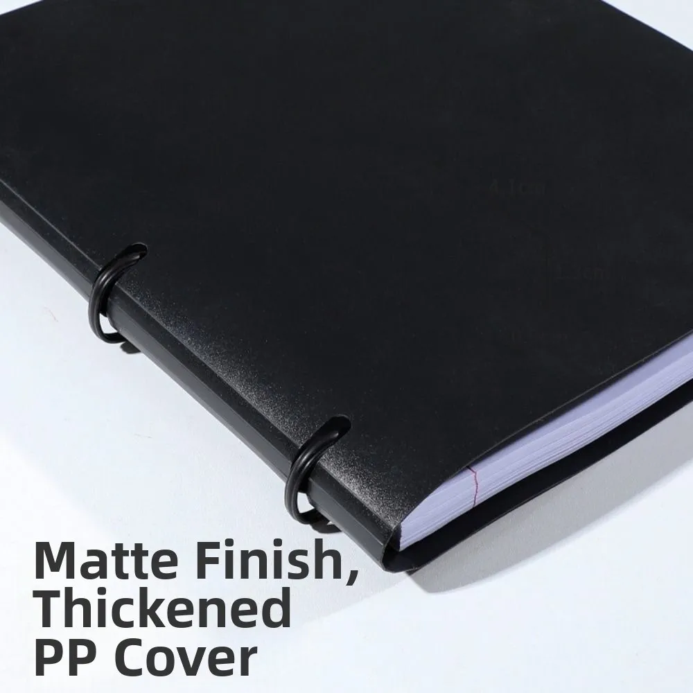 3 Ring Loose-leaf File Folder Thickened Detachable Loose Leaf Document Folder Dustproof Multifunctional Notebook Binder