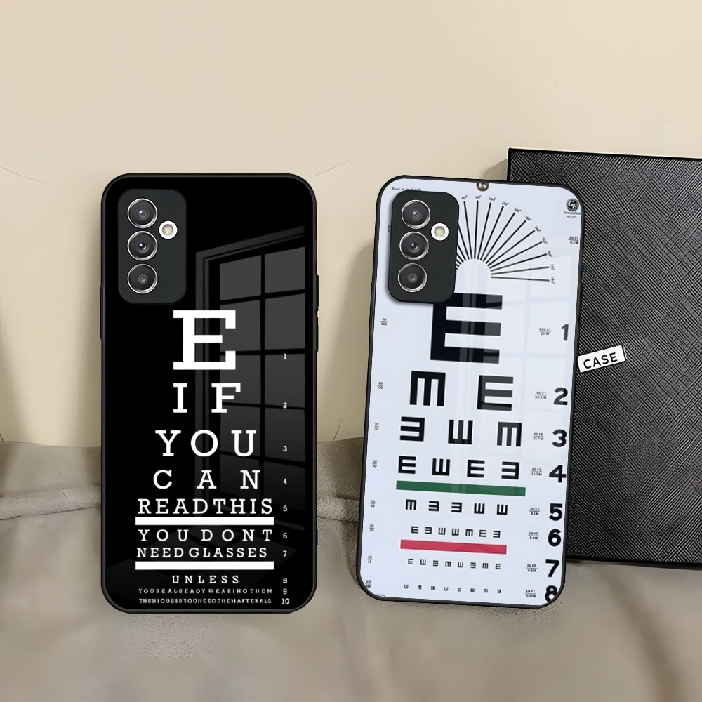 

Медицинский чехол для телефона с таблицей зрения для Xiaomi 13 12 Pro 14 11 10 13 Lite 10T-10T Pro 12X 11i-POCO F3 Pro Note POCO M4 M3 X4