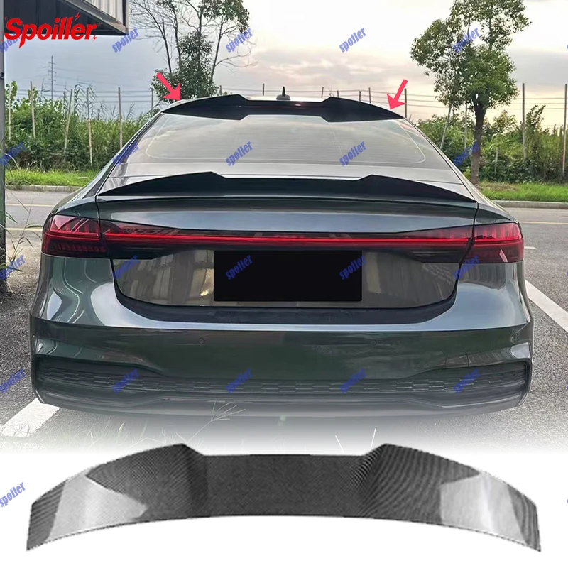 Suitable for Audi A7 S7 C8 blade top wing spoiler exterior modification 2019-2026 fixed wing