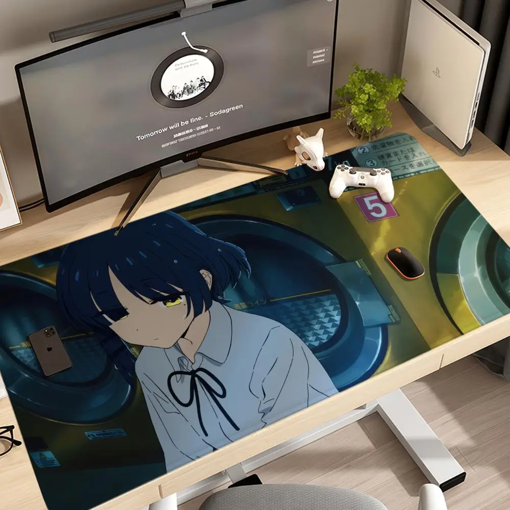 

Bocchi The Rock Ryo Yamada Mouse Pad 1200x600 csgo Taro Sakamoto Days XXL Large Gaming Non-slip Office Keyboard Mats Desk Mat