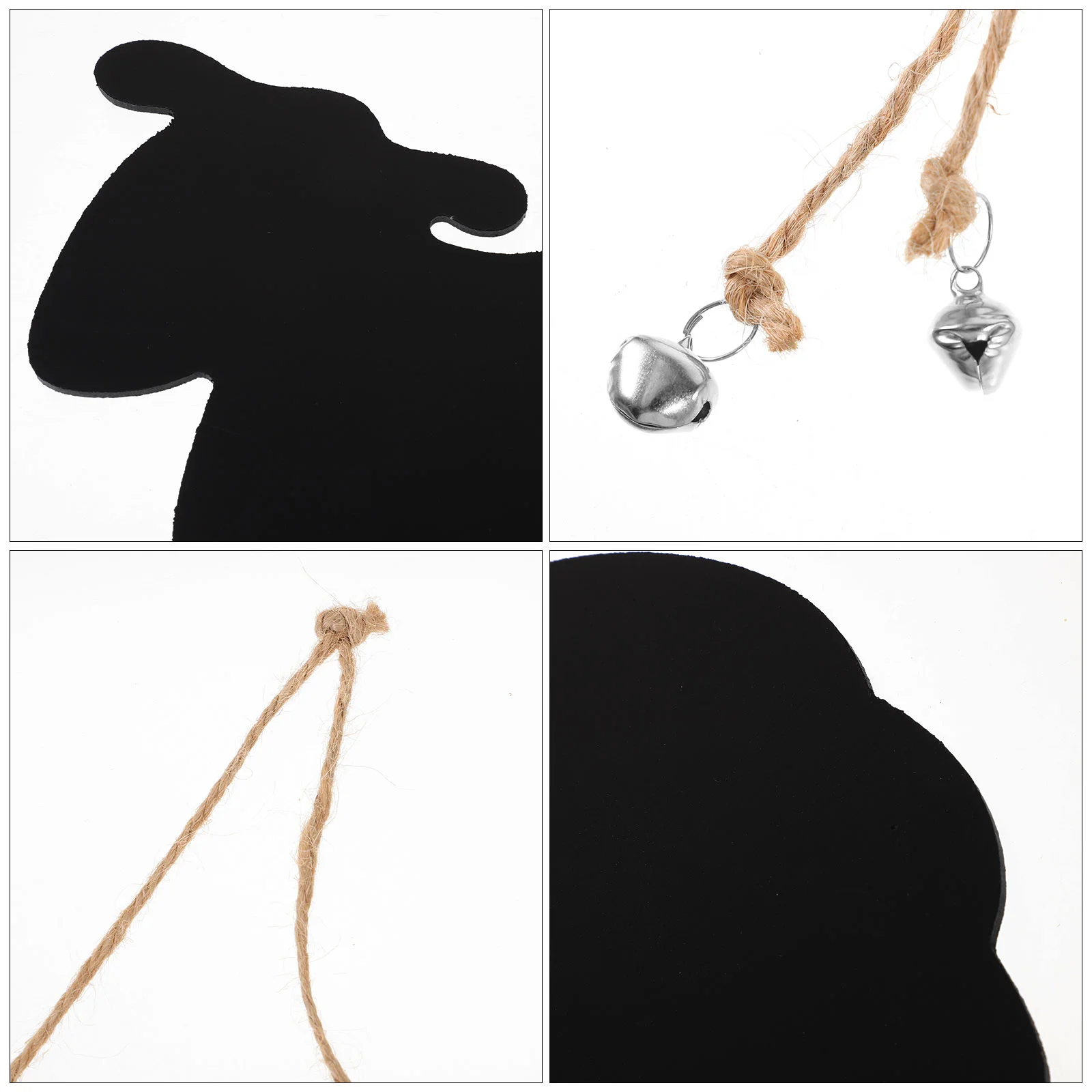 Wall Hanging Decoration Message Board Goat Shape Blackboard Wooden Ornament Creative