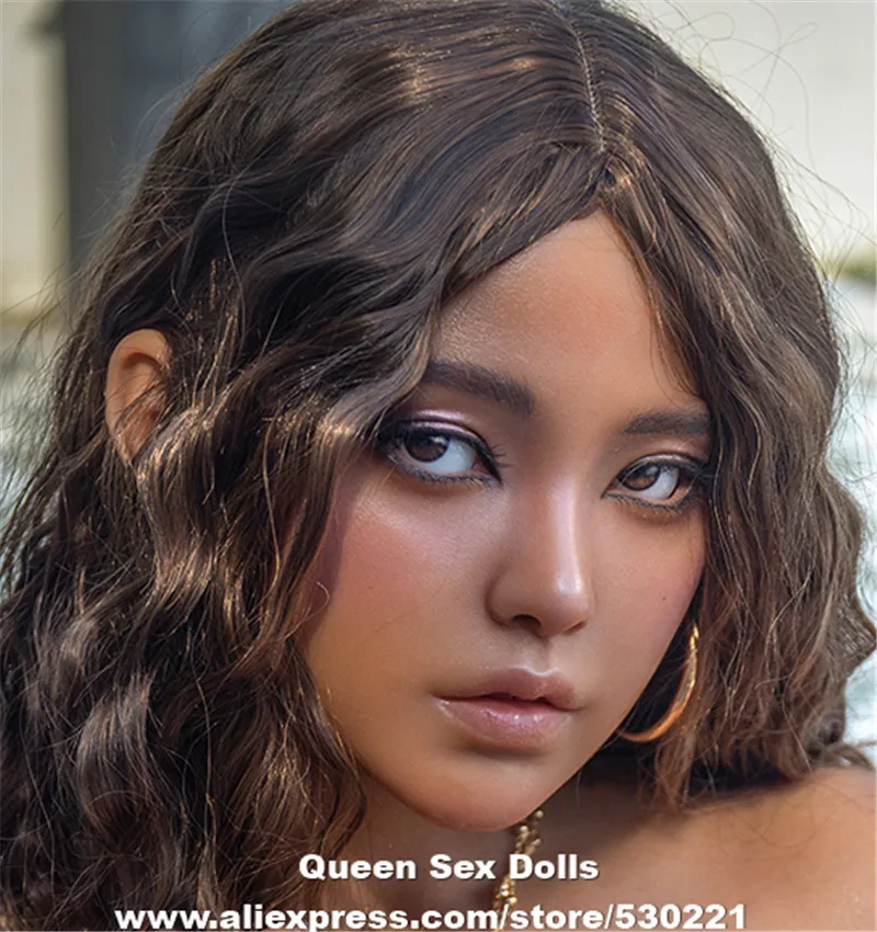 Irontech Top Quality Premium Real Silicone Sex Doll Head For Japanese Adult dolls For Man ROS Mouth Sexy Toy