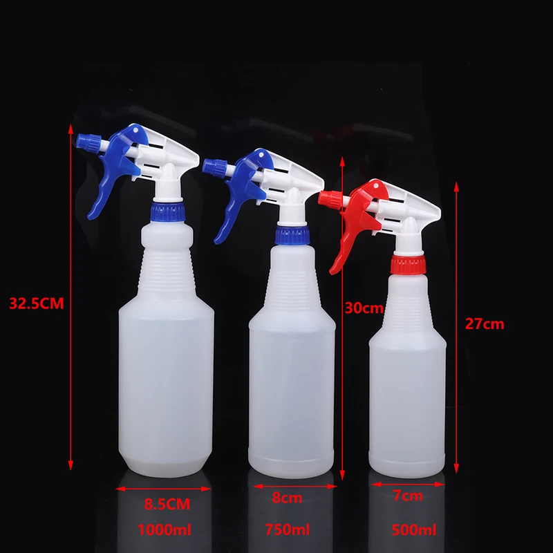 1PC Transparent Multipurpose Gardening Supplies 500ML/750ML/1000ML Empty Container Portable Spray Bottle Refillable Atomizer
