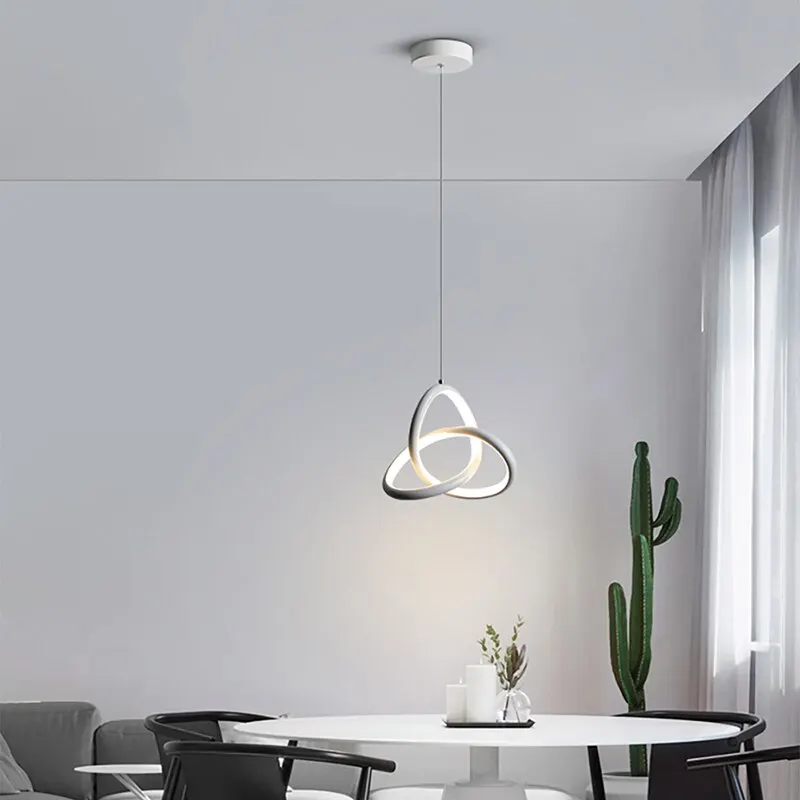 Modern Pendant Light 3 Colors Decor Art Designer LED Chandeliers For Bedroom Study Living Room Home Creative Hanging Lights