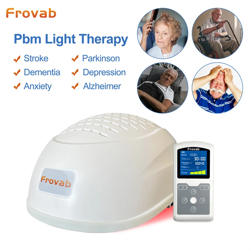 Терапия красным светом 810 нм Паркинсон Траitement Подарки для людей с устройством для фотобиомодуляции Альцгеймера 1-20000 Гц Регулировка