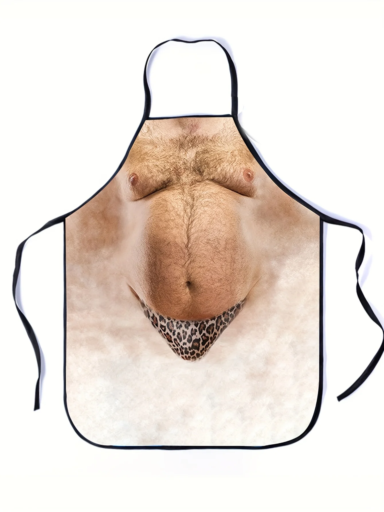 

1pc Fashion Leopard Print Big Belly Pattern Work Practical Apron