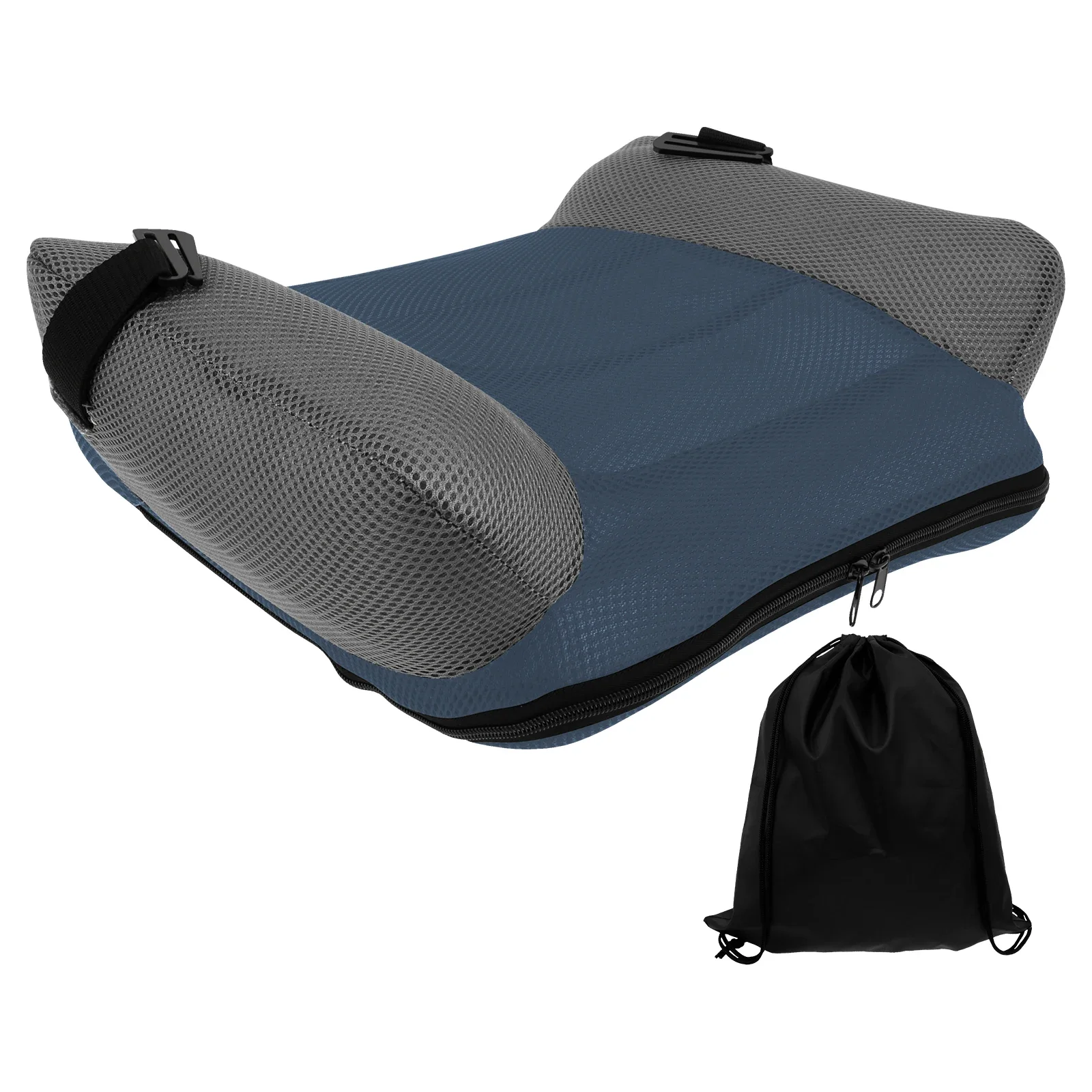 Auto opblaasbare stoelverhoger PVC universeel reizen draagbaar boosterkussen met opbergtas voor kinderen comfort en veiligheid reizen