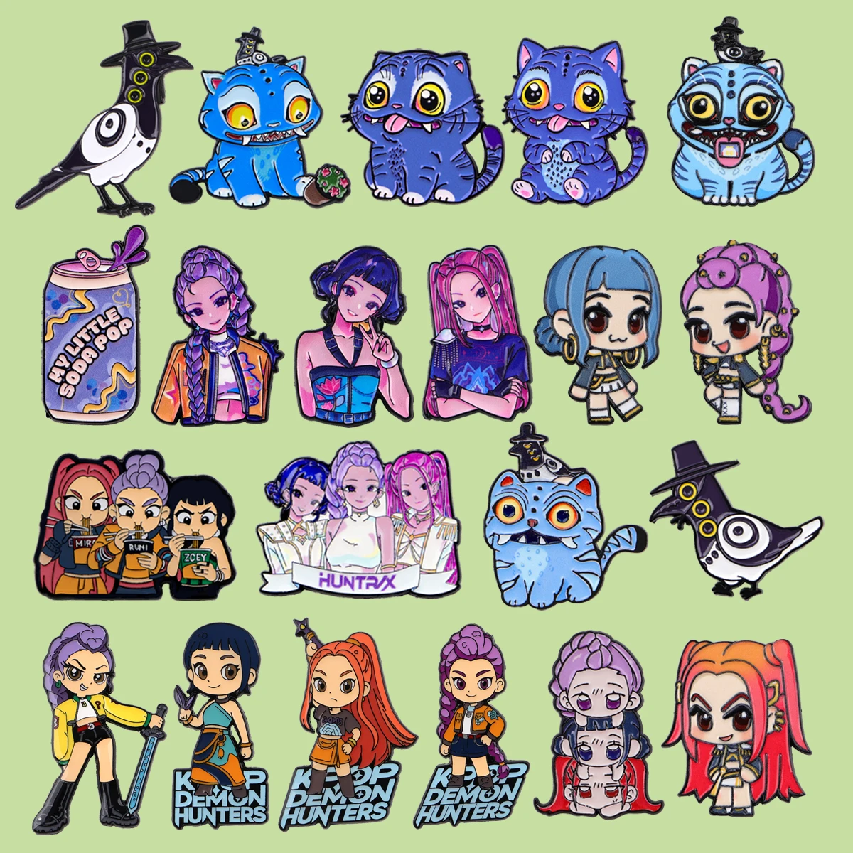 لطيف الفتيات هنتر المينا دبوس الخيال أنيمي دبابيس للنساء التلبيب دبابيس شارات على ظهره الملابس والاكسسوارات مجوهرات هدايا #1