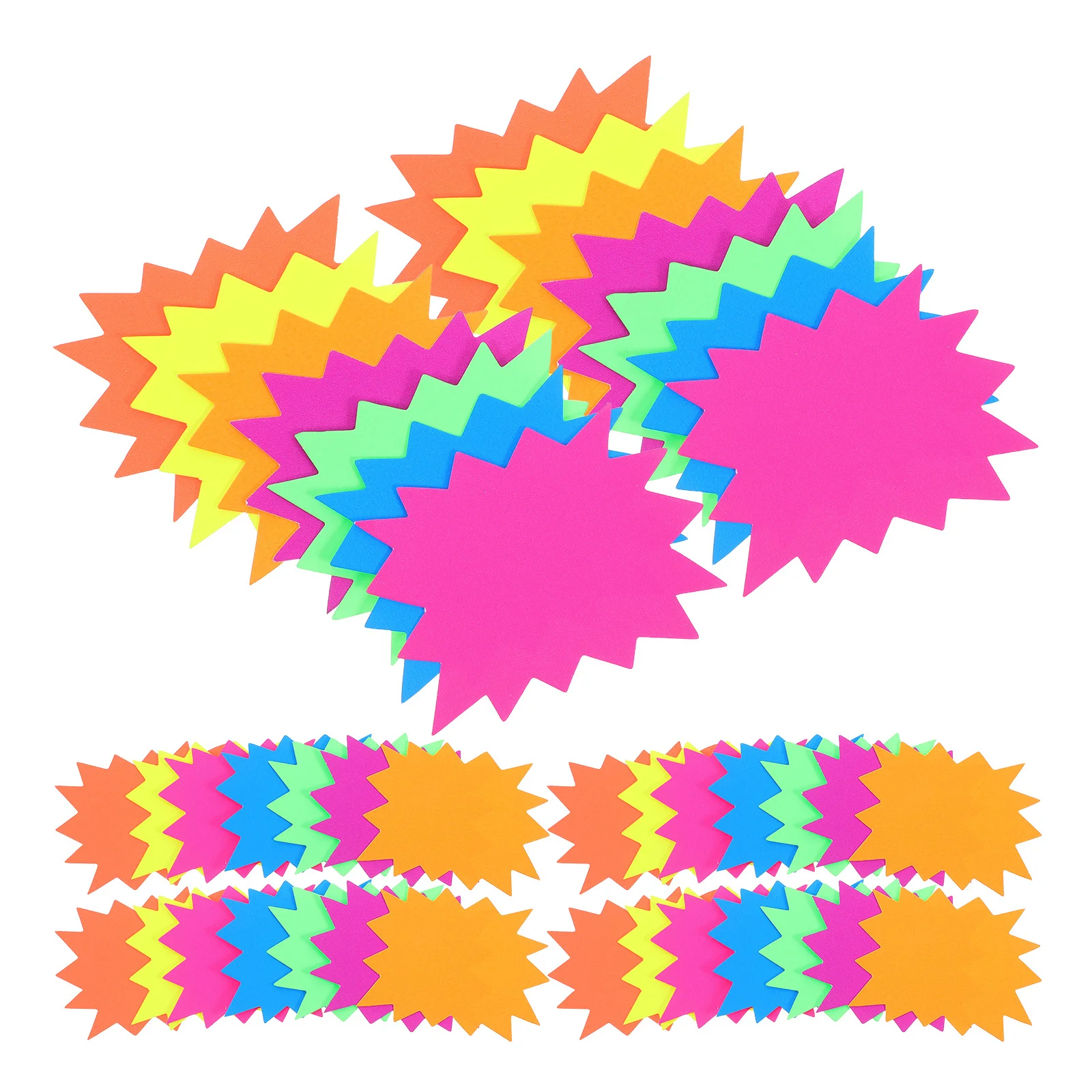 80 قطعة تسميات أسعار الانفجار علامات البيع الملونة علامات الأسعار الفارغة لعلامات متجر البيع بالتجزئة تسميات التسعير المطبوعة ملصق بيع #2