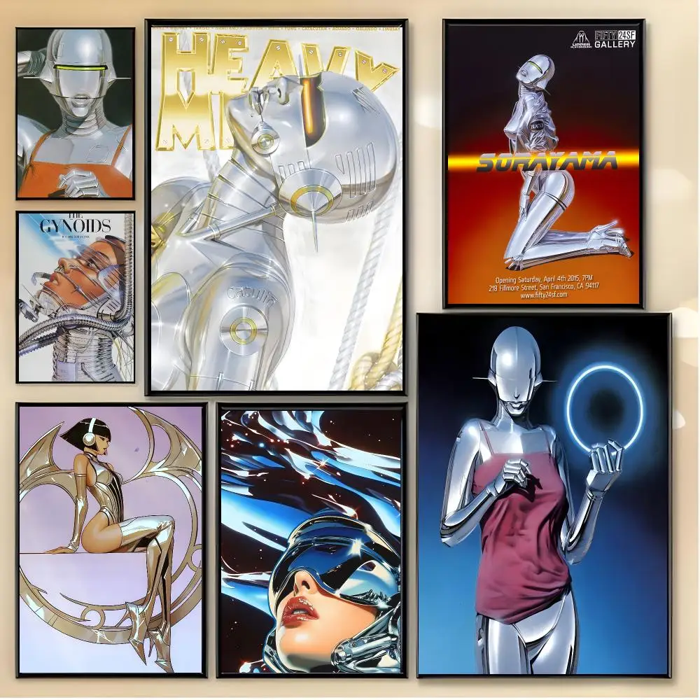 artist futuristic sculpture H-Hajime Sorayama Poster Unique Home Decoration Ideas & Stylish Interior Art