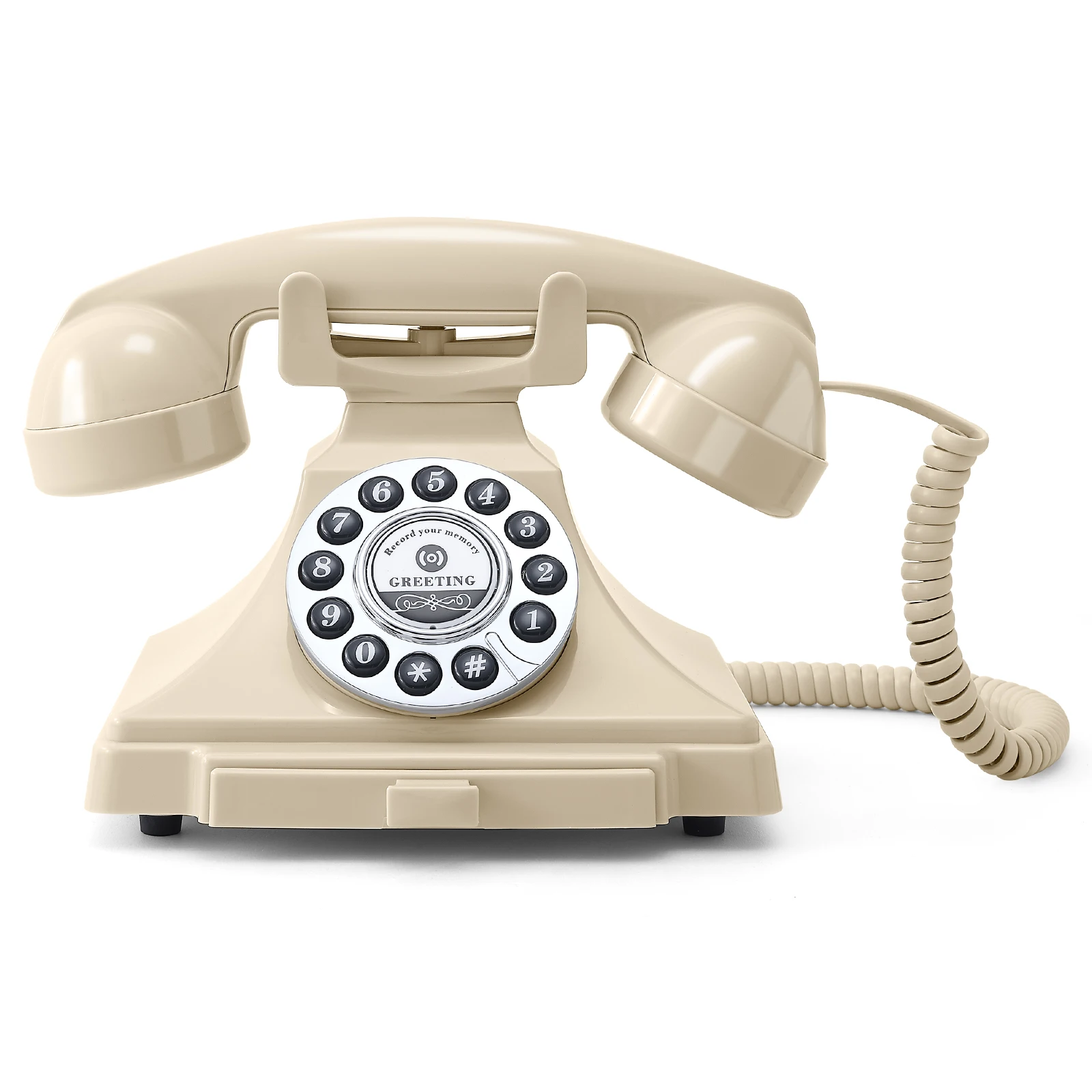 Audio guest book phone retro rotary style antique audio guestbook phone message voice recorder vintage phone for wedding party
