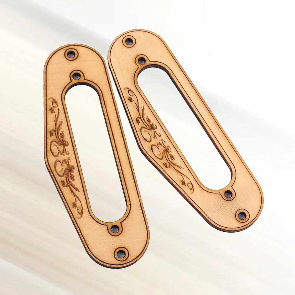 

2Pcs Maple Wood Guitar Pickup Frame Mounting Replacement Accessory For Style Electric Guitars Single Coil