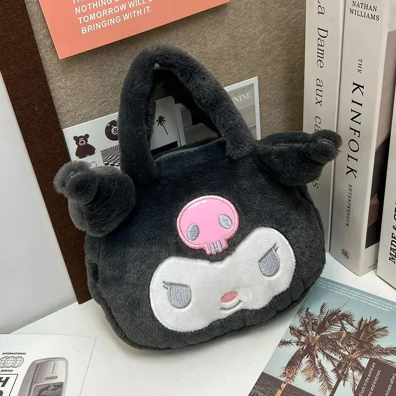 kuromi Sanrio anime kreskówka śliczna pluszowa torba na ramię kreatywna kawaii podmiejska torba pod pachami przenośna torba na ramię o dużej