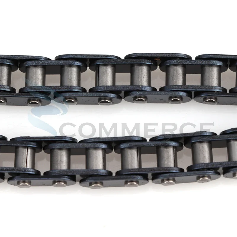 Cadena T8F de 116/126/136 Eslabones con Eslabón Maestro de Repuesto para Minimoto de 47cc 49cc, ATV de Bolsillo, Cuatrimotos, Piezas de Motocicleta