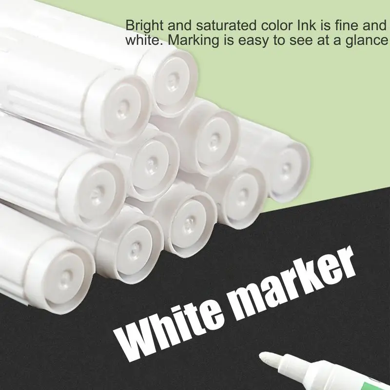 Водостойкие маркеры на масляной основе, водостойкий белый маркер, многоцелевой маркер для краски для дерева, кожи, стекла, керамики