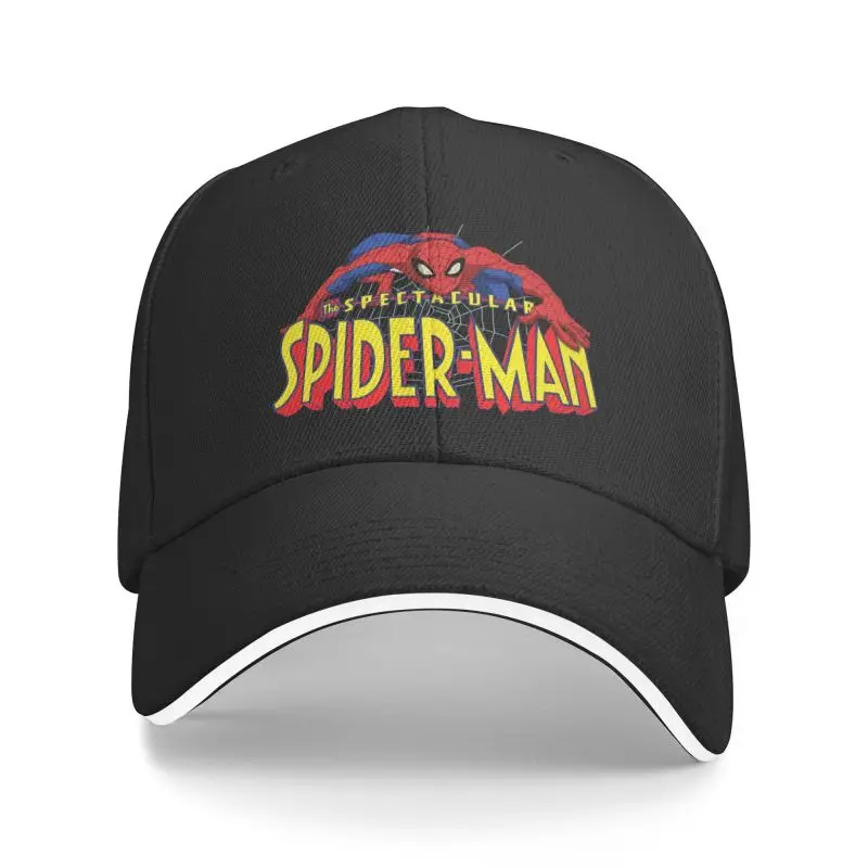 Custom Spider Man Cartoon Baseball Cap Men Women Breathable Dad Hat Sun Protection