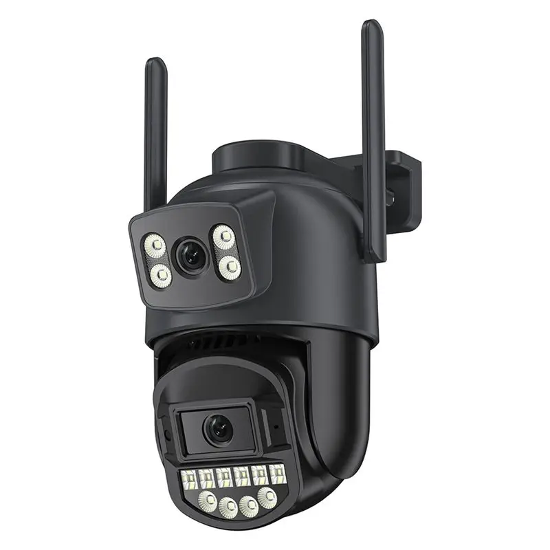 BTLIFE-8MP Outdoors Wifi Camera HD Dual Lens Security 5G PTZ IP Camera Digital Zoom Lens Human AI Auto Detect Camera EU Plug