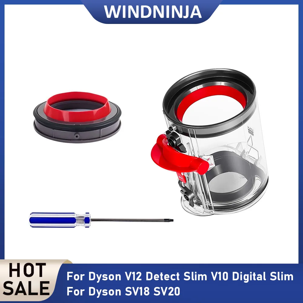 Für Dyson V10 Digital Slim V12 Detect Slim SV18 SV20 Staubsauger Staubbehälter Obere Fixierte Dichtungsringe Kabelloses Ersatzteil