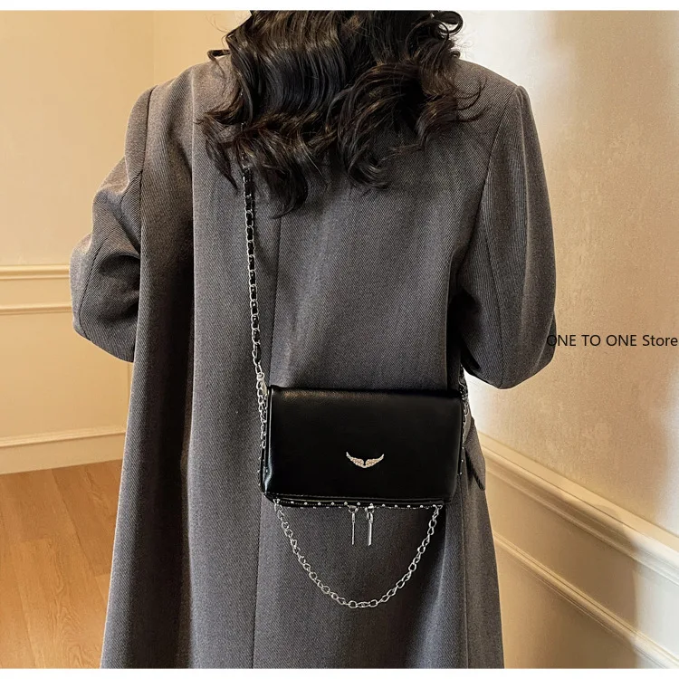 

Chain-Shoulder Square Bag Textured Exterior with Adjustable Strap Crossbody Shoulder Bag Women Fashion Underarm Bag Wholesale