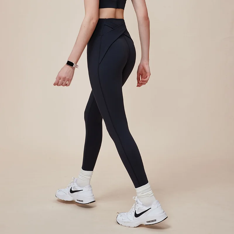 BOWEYLUN Autumn and Winter New Fitness Running Trouser Women Cross Lift Buttocks Waist Upgraded Version Sports Yoga Pants Female