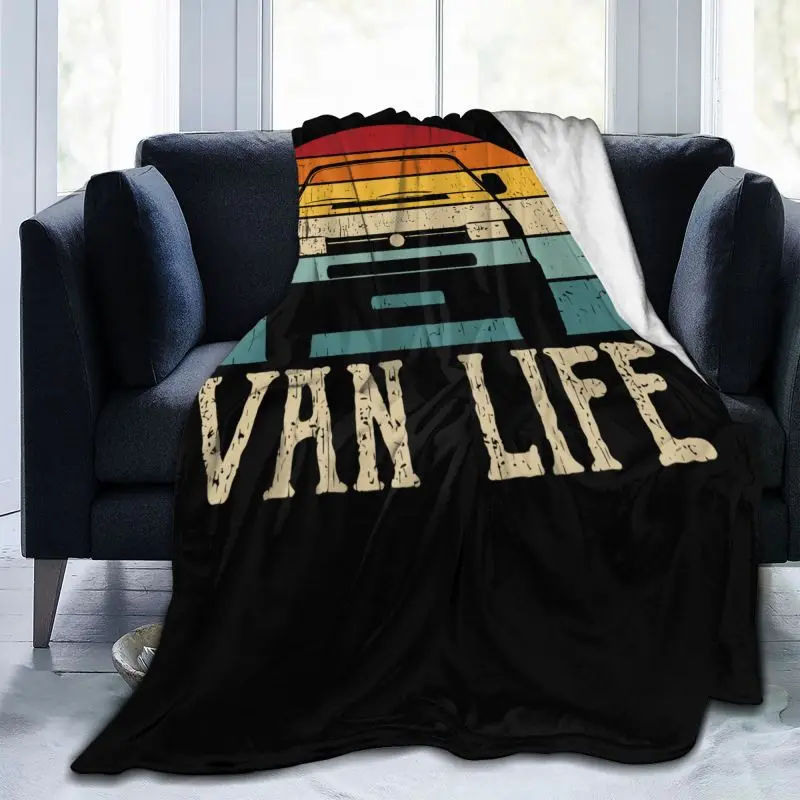 Vanlife Blanket High Thicken Nap Blanket Sofa Dedicated Machine Washable