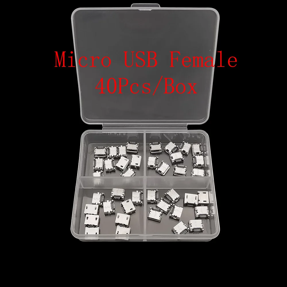 40Pcs/Box Micro Usb…
