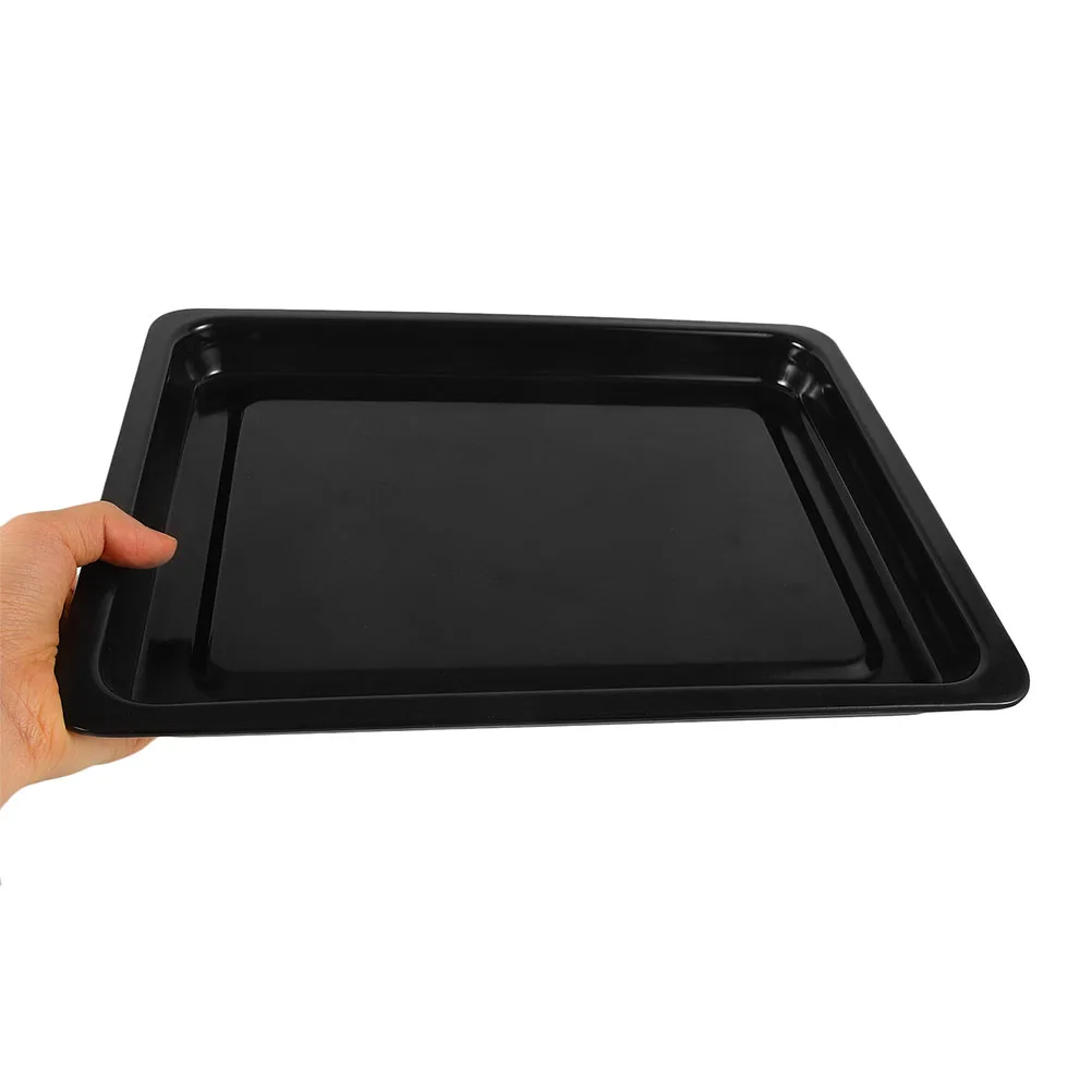 

Enamel Baking 34x26x2 5CM Multi-Function Serving Tray Black Roasting Tray Induction Oven Large Capacity Cake Cookie Kitchen