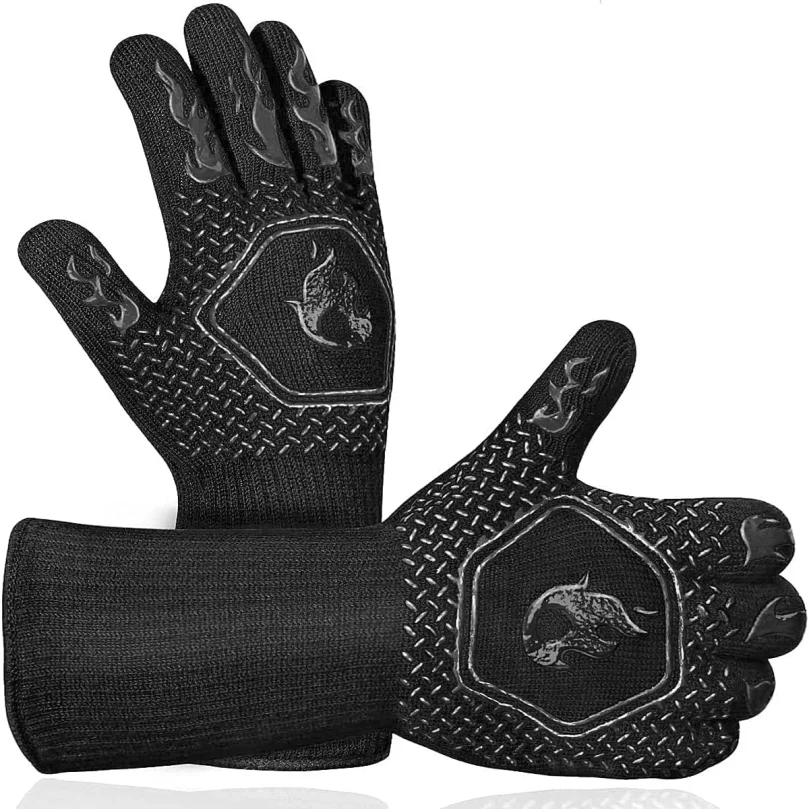 Oven Mitt Silicone - Sarung Tangan BBQ Tahan Suhu Tinggi,
