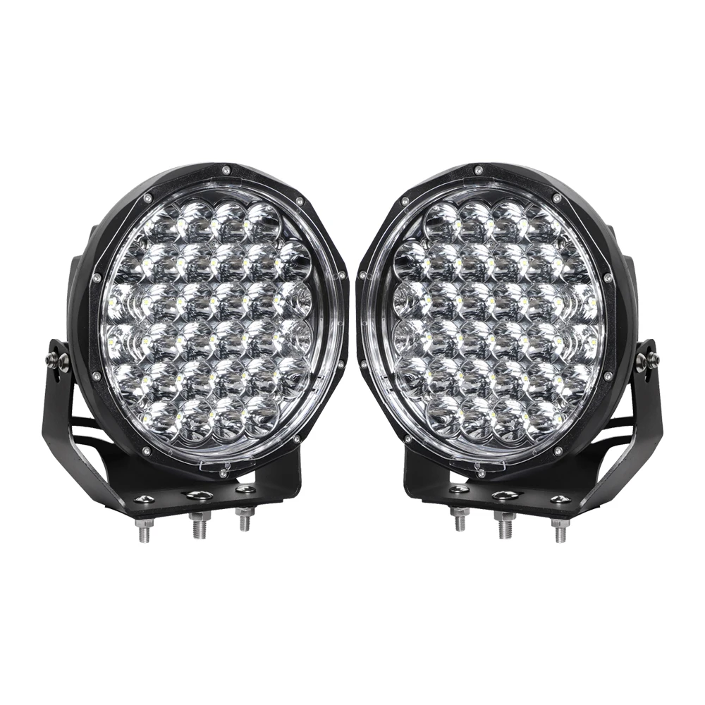 

SXMA LED6493 Прожектор дальнего света Дополнительные фары 9 дюймов Дальние фары 1 пара алюминиевого сплава для автомобиля Грузовик 4x4 внедорожник Водонепроницаемый