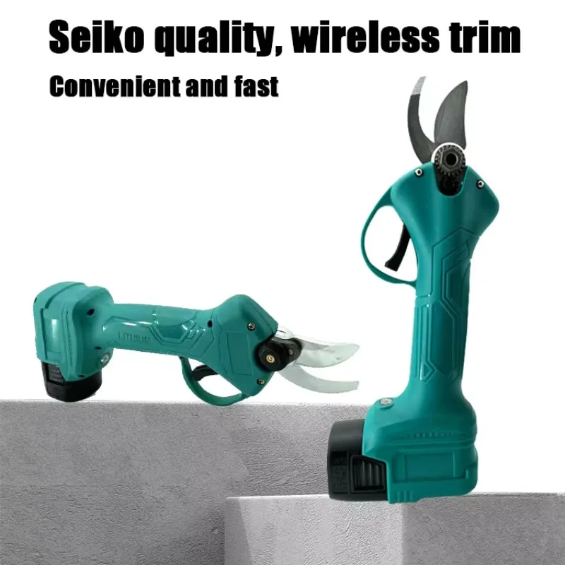 กรรไกรตัดแต่งกิ่งไฟฟ้าแบบใช้แบตเตอรี่ L สำหรับมืออาชีพ เครื่องตัดแต่งกิ่งไฟฟ้าสำหรับสวนองุ่น แบบโปรเกรสซีฟ