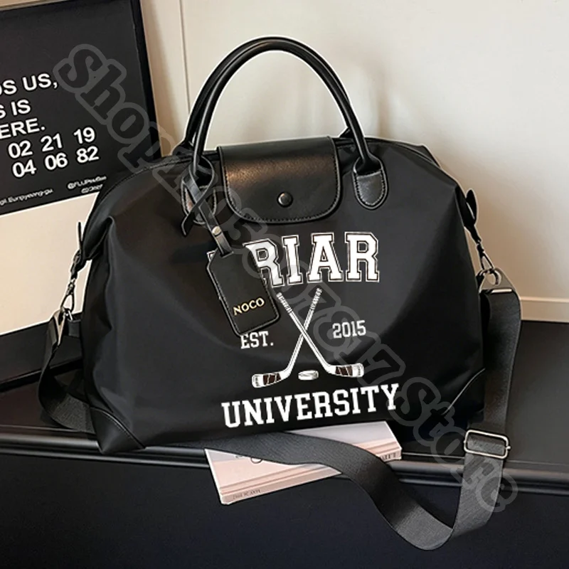 

Adult Fashion Printed Storage Pouch Accessories Tote Off Campus Large Capacity Luggage Ice Hockey Pattern Casual Handbags Gifts