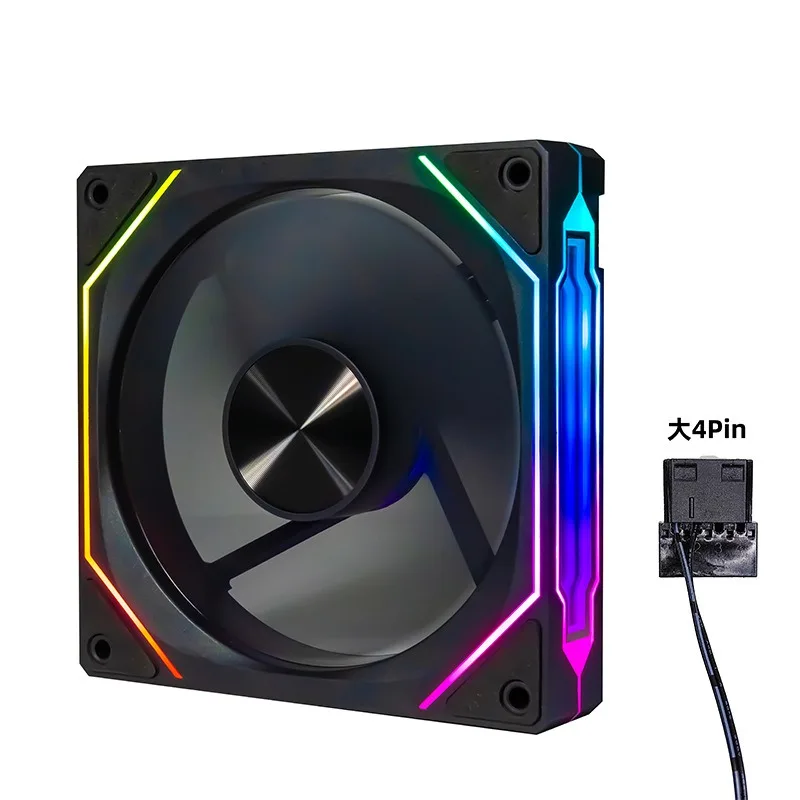 Prism 7 PRO RSchassis ventilador luz divina síncrona 12cm ARGB 5V/3 pines/4 pines interfaz ventilador de refrigeración 12V alto volumen de aire 600-1500RPM