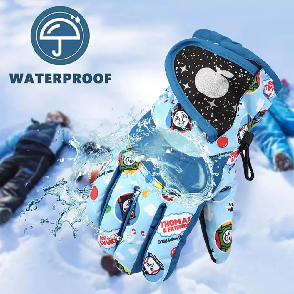 New Children Kids Winter Snow Warm Gloves Boy Girls Ski Snowboard Windproof Waterproof Thicken Keep Warm Winter Must