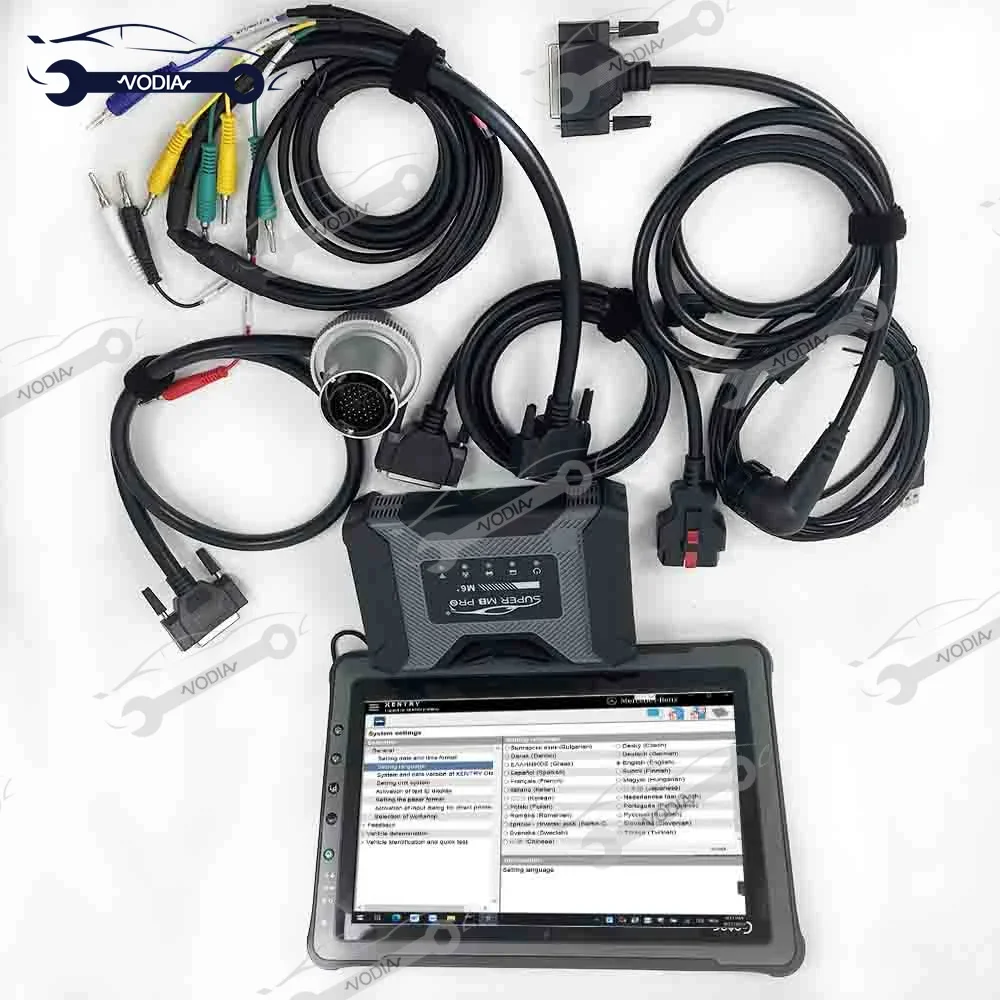 

2024 SUPER MB PRO M6+ For BE-NTLEY/FOR B-ENZ /For Trucks Car Diagnostics Tool Wireless Interface Diagnosis +F110 Tablet