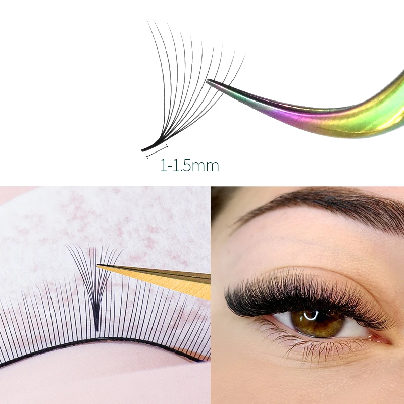 SONG LASHES pointy base promade fans 6D/7D/8D/10D/14D  eyelash extensions 100% handmade lashes premade fans make up tool