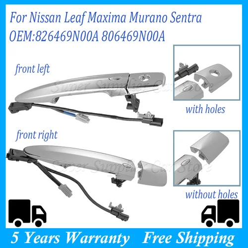 Manija de puerta Exterior delantera de coche izquierda derecha para Nissan Sentra 2013-2018 para Murano Maxima 2009-2014 para Leaf 2011-2017 806469N00A