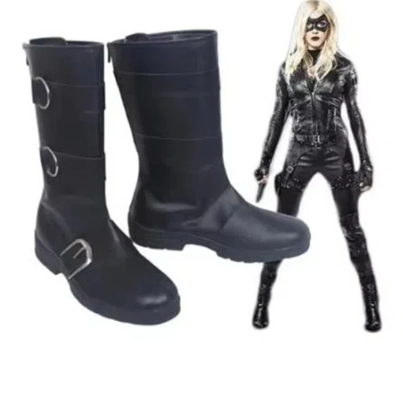 Green Arrow Black Canary Dinah Laurier Lance Assistant District Attorney of Star City Cosplay Boots Shoes Anime Halloween Party