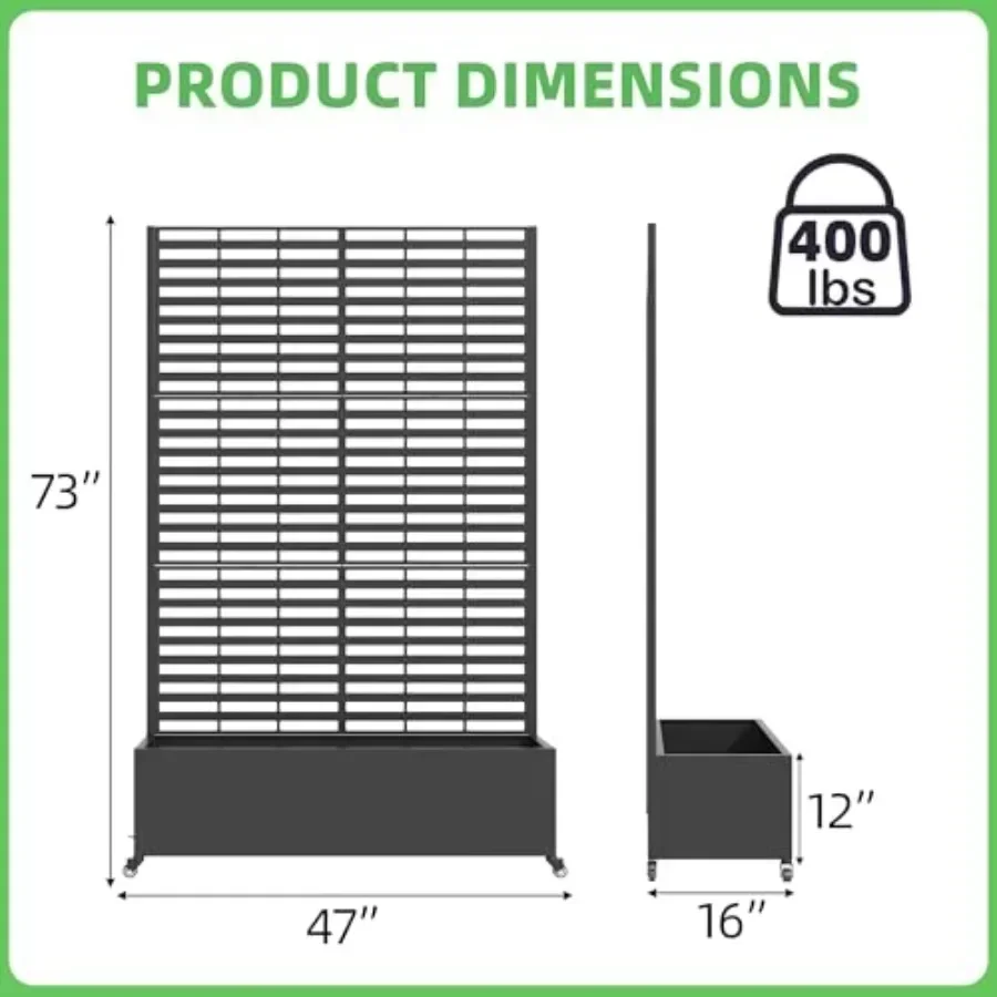 Raised Garden Bed with Trellis, 73