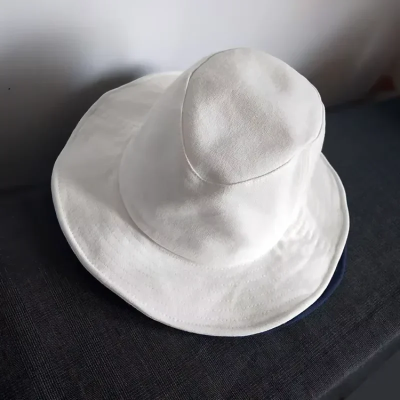 New Japanese Designer Big Head 62cm Bucket Hats Men Wide Brim Sunscreen Sun Hat High Quality Breathable Panama Party Show Cap view 5