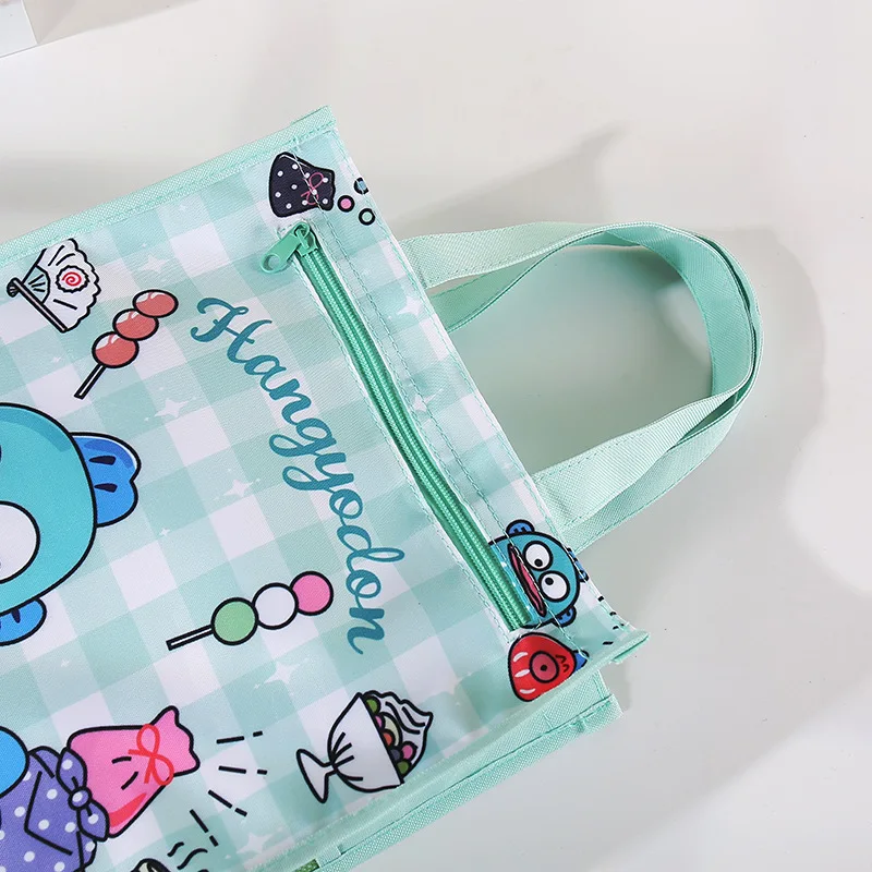 Sanrios Cinnamoroll Hello Kitty My Melody Kuromi Cute Cartoon Schoolchild Cramming Books Organizer Lunchbox Bag Gift for Friend