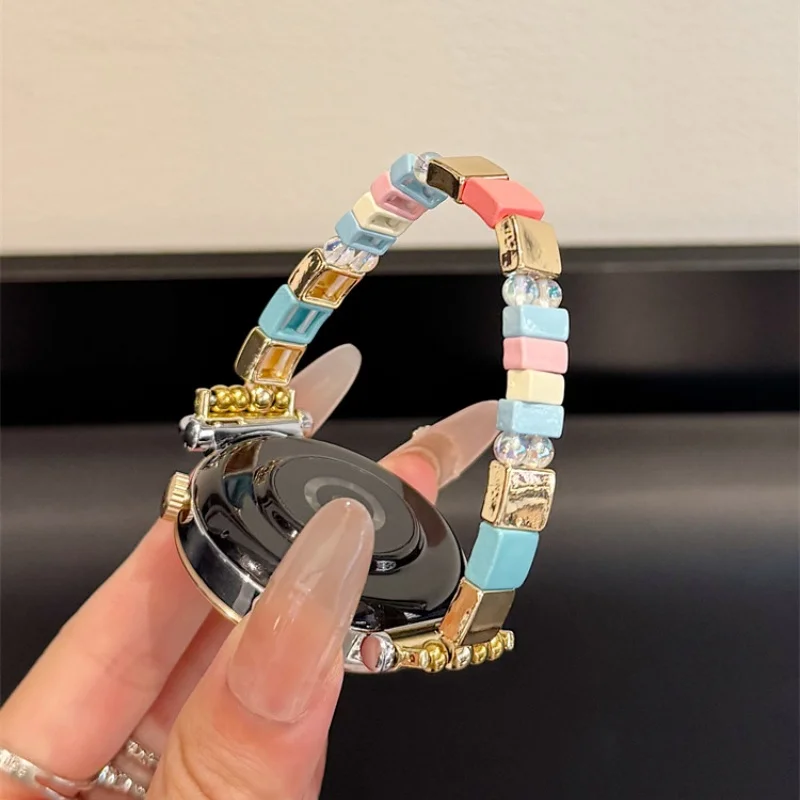 

Colorful square pearl for Huawei GT5/GT5 Pro/GT4/GT2/3/4 22mm/20mm/1mm fashion strap