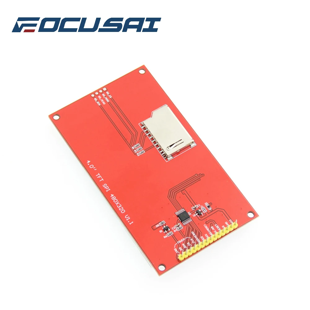 FOCUSAI 4.0 inch LCD 480*320 MCU SPI Serial TFT LCD Module Display Screen with Touch Panel Build-in Driver ILI9486